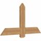 Ekena Millwork Eugene Smooth Timber Gable Bracket, Western Red Cedar, 48"W x 26"H x 1 1/2"D x 5 1/2"F, 13/12 Pitch GBW048X26X0206EUG00SWR - alternate 2